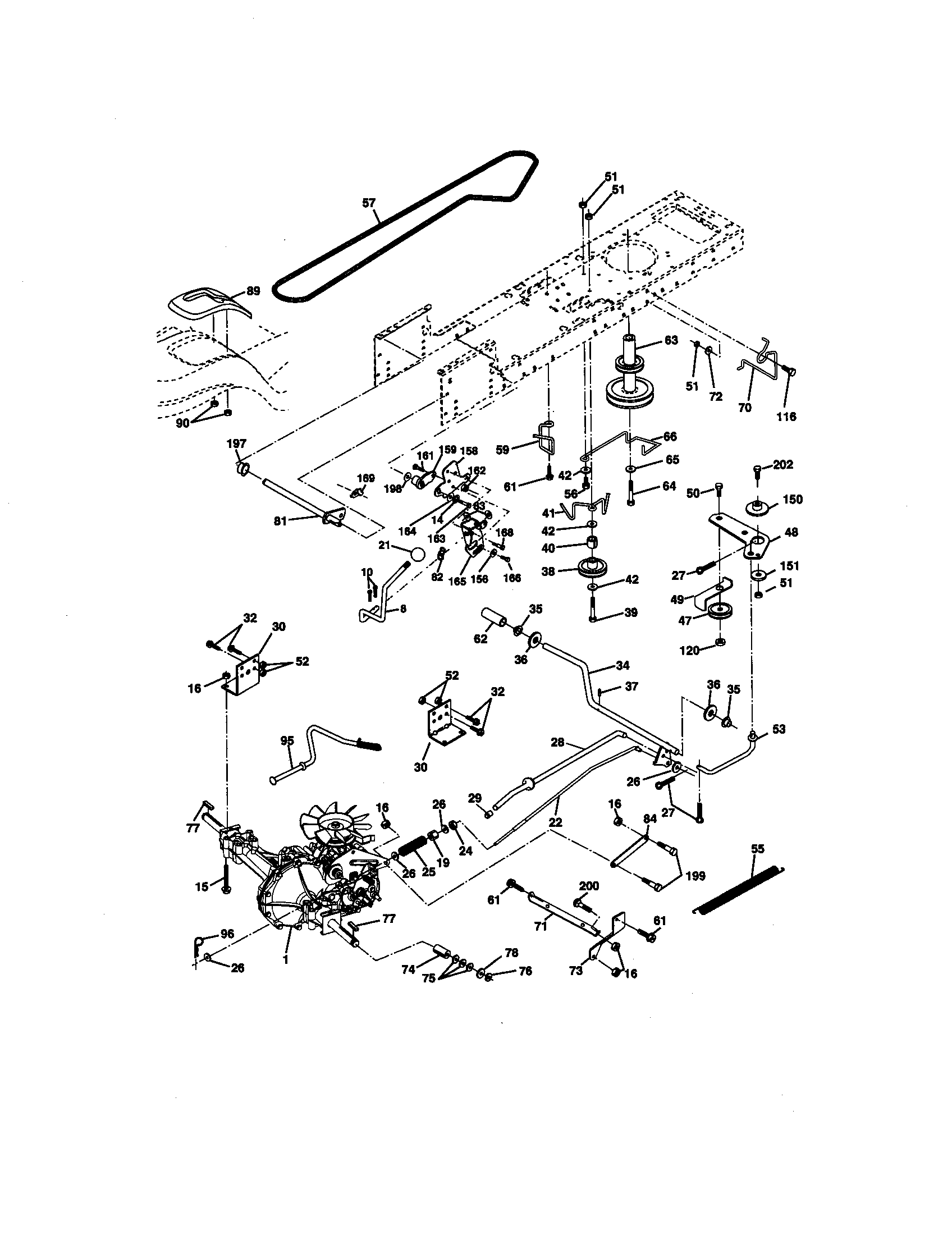 Craftsman 917271740 ground drive diagram