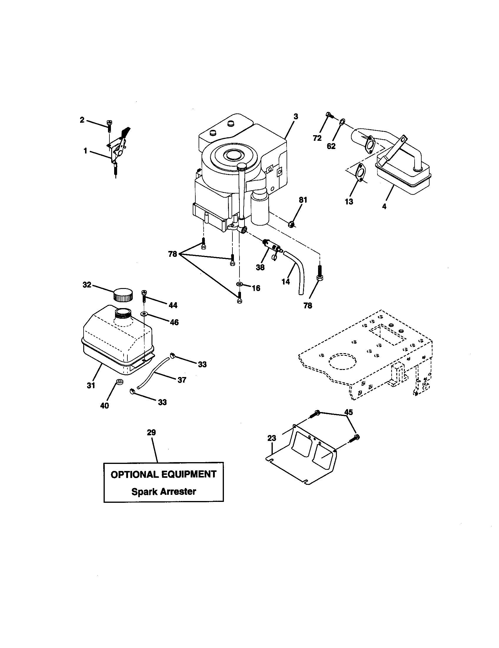 Craftsman 917271740 engine diagram