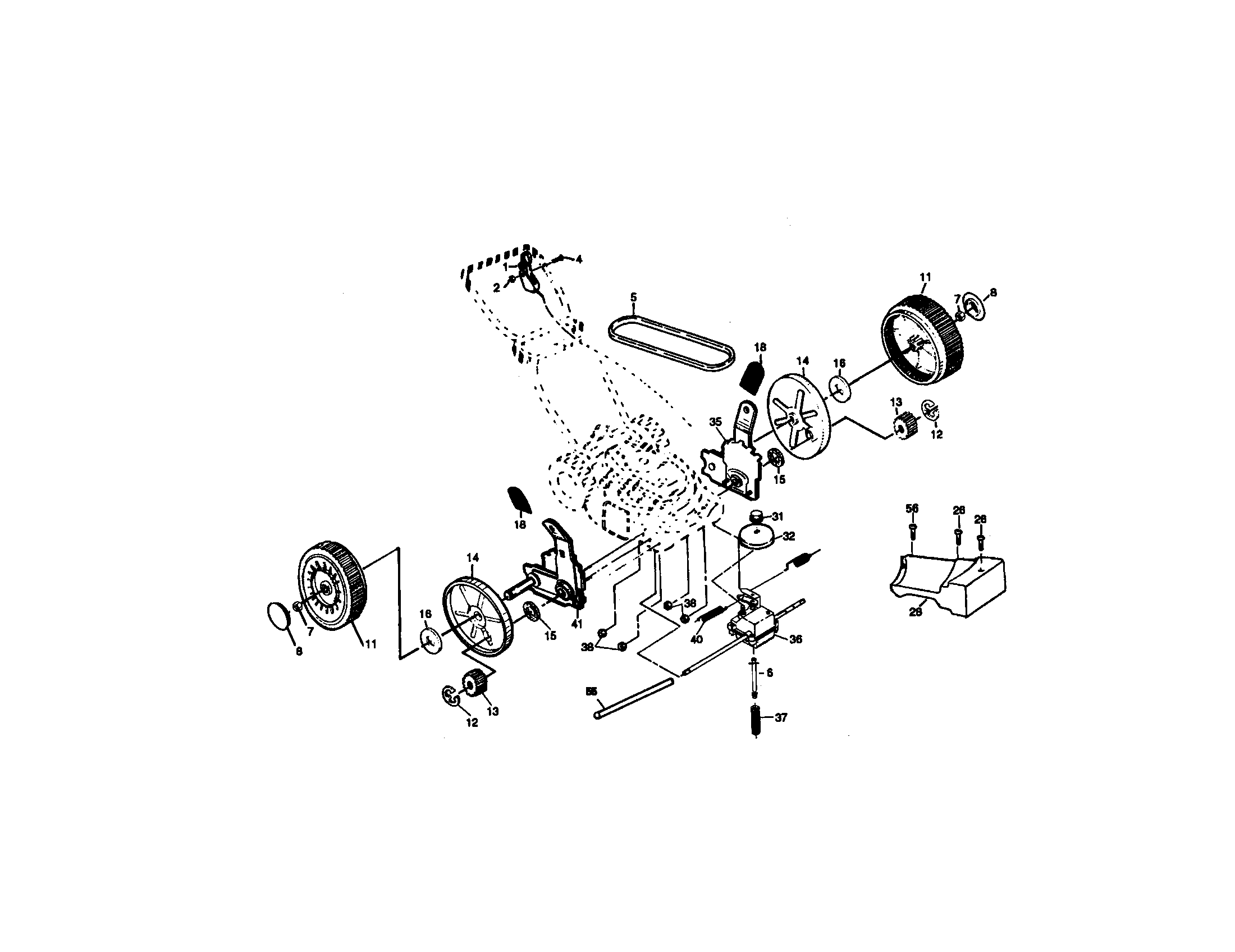 Craftsman 917378060 wheels diagram