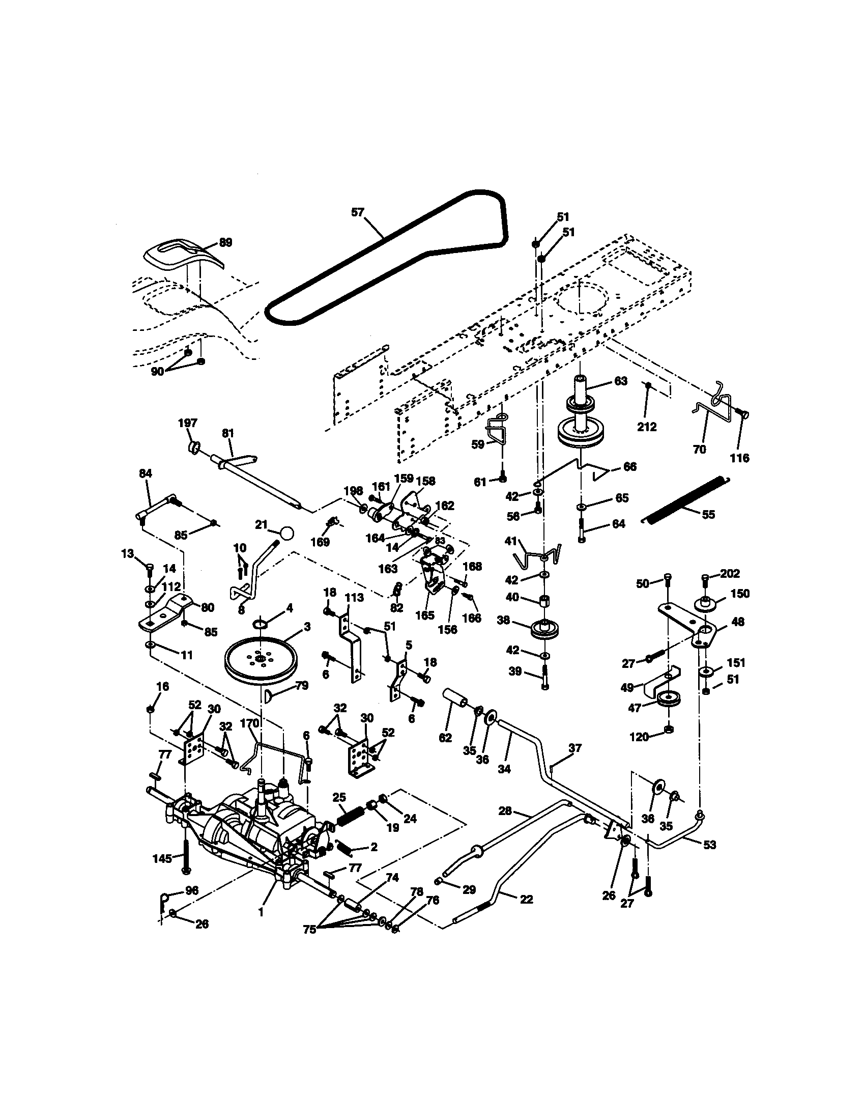 Craftsman 917271830 ground drive diagram