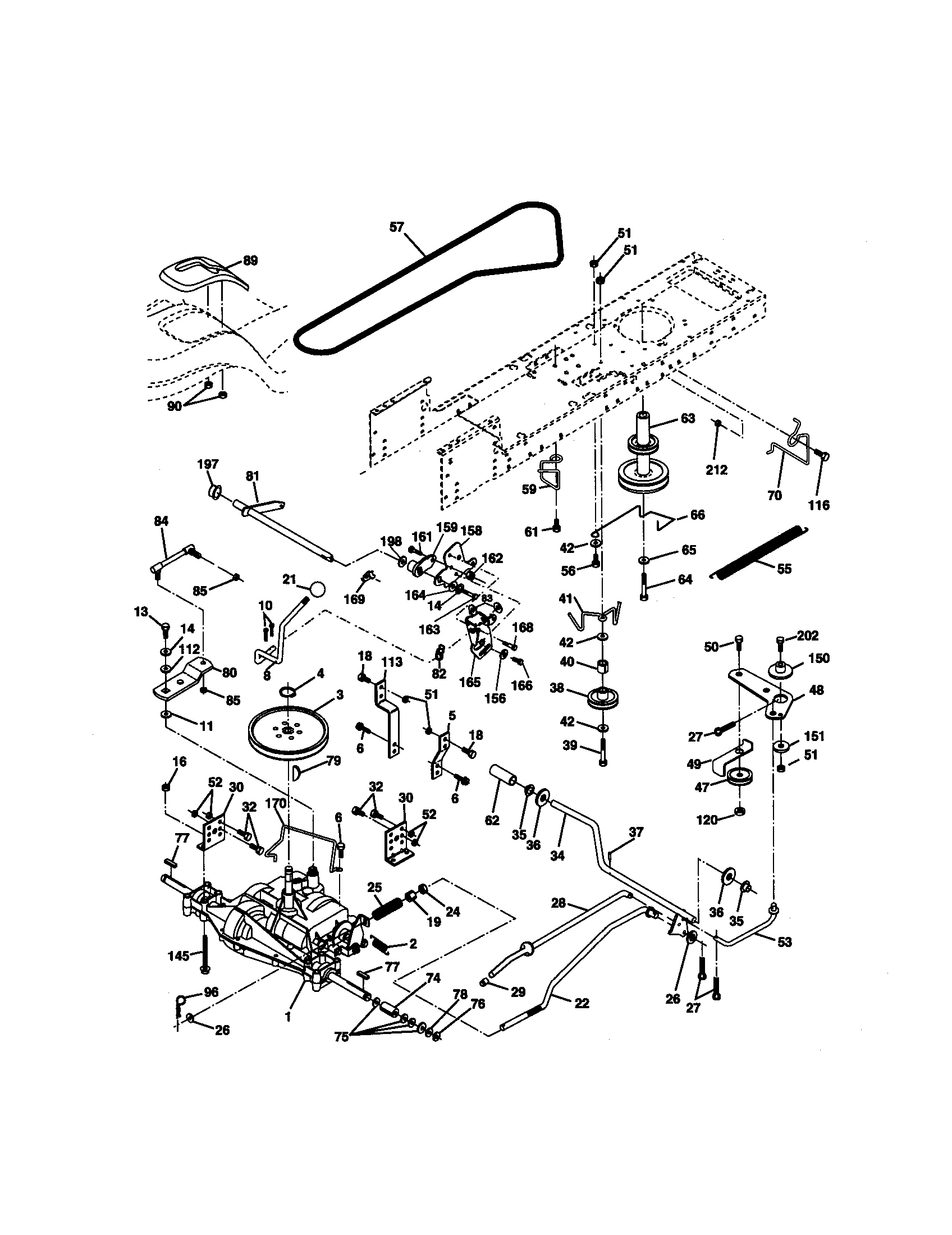 Craftsman 917272050 ground drive diagram