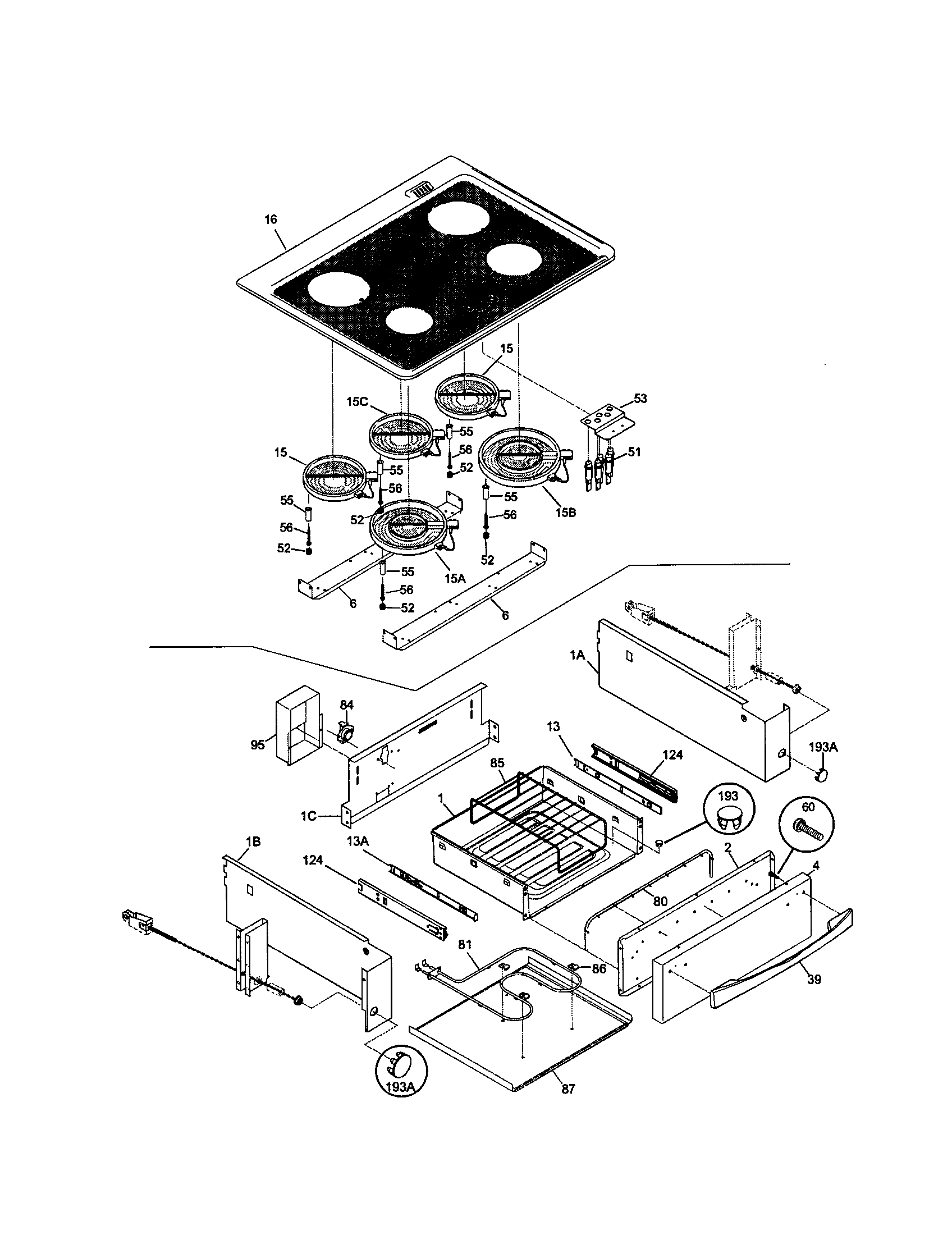 Kenmore Elite 79046809993 top/drawer diagram