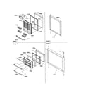 Kenmore 59669279991 door assembly diagram