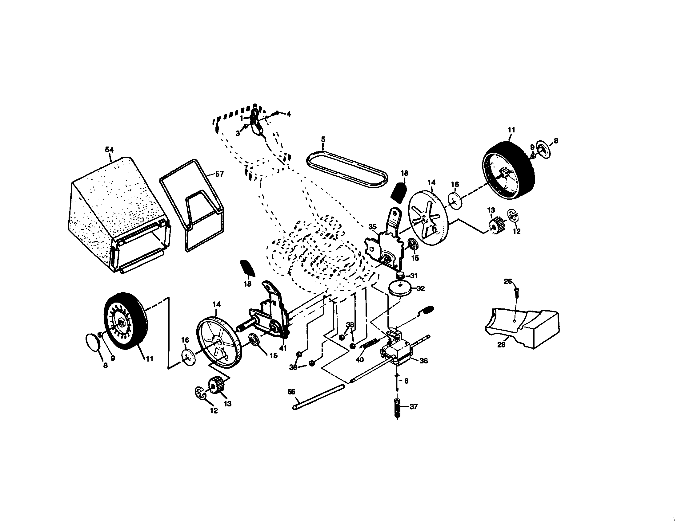 Craftsman 917377150 wheel and tire assembly diagram