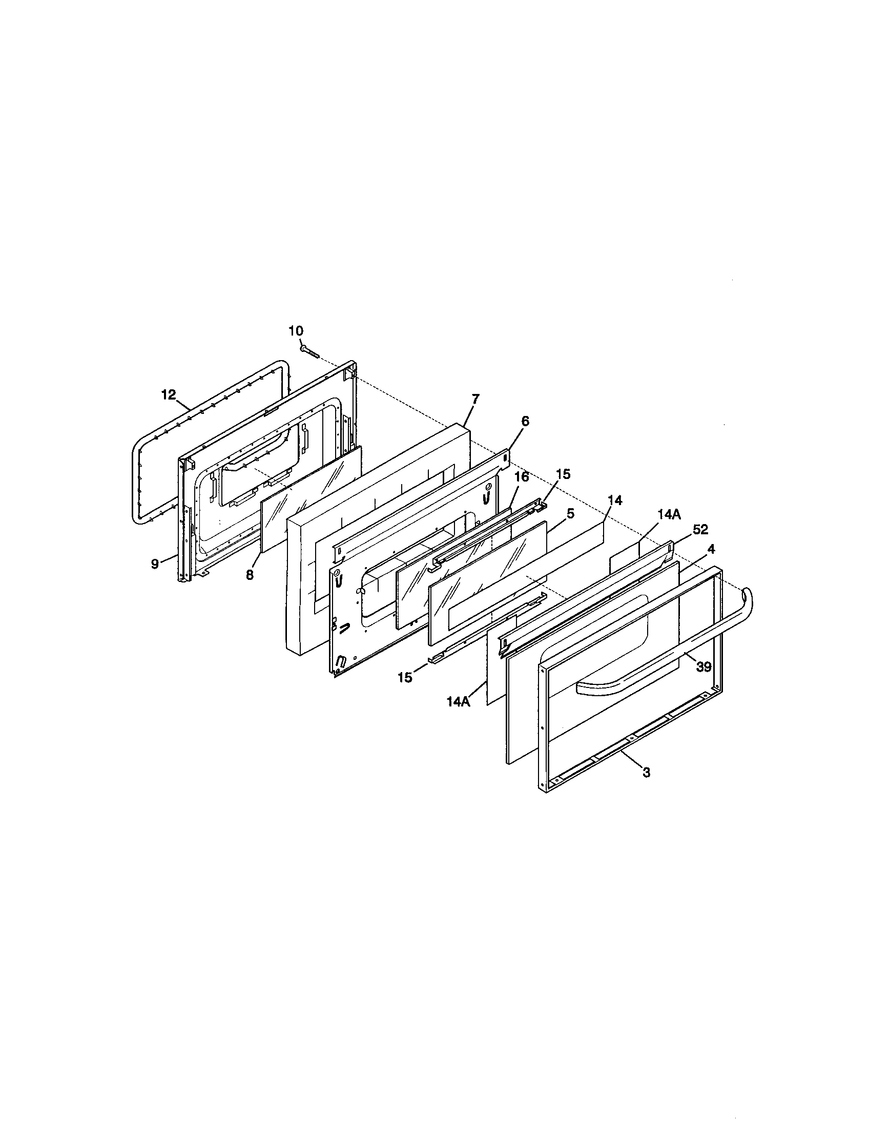 Kenmore 79093767000 door diagram