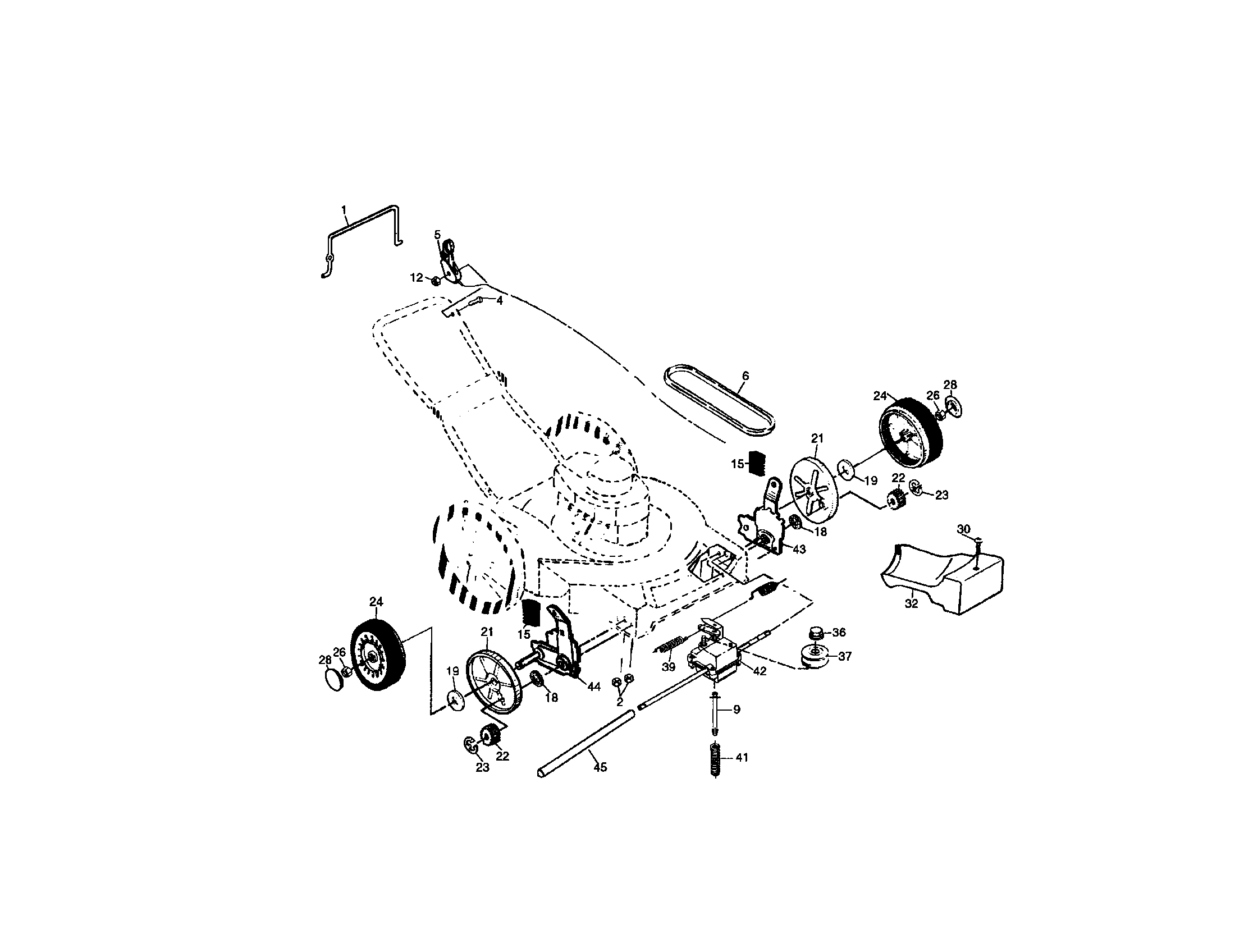 Craftsman 917379420 whele and tire assembly diagram