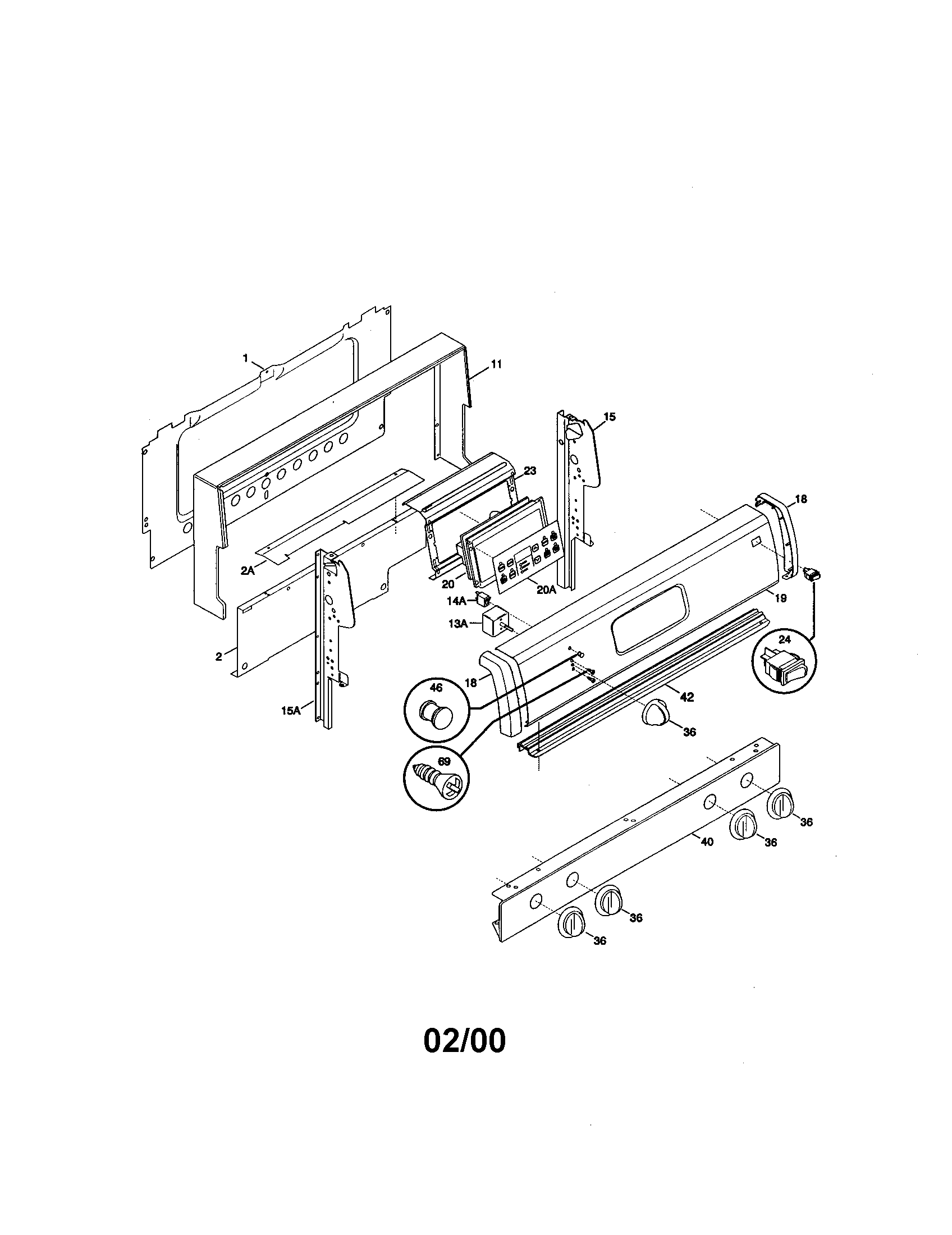 Kenmore 79075658000 backguard diagram