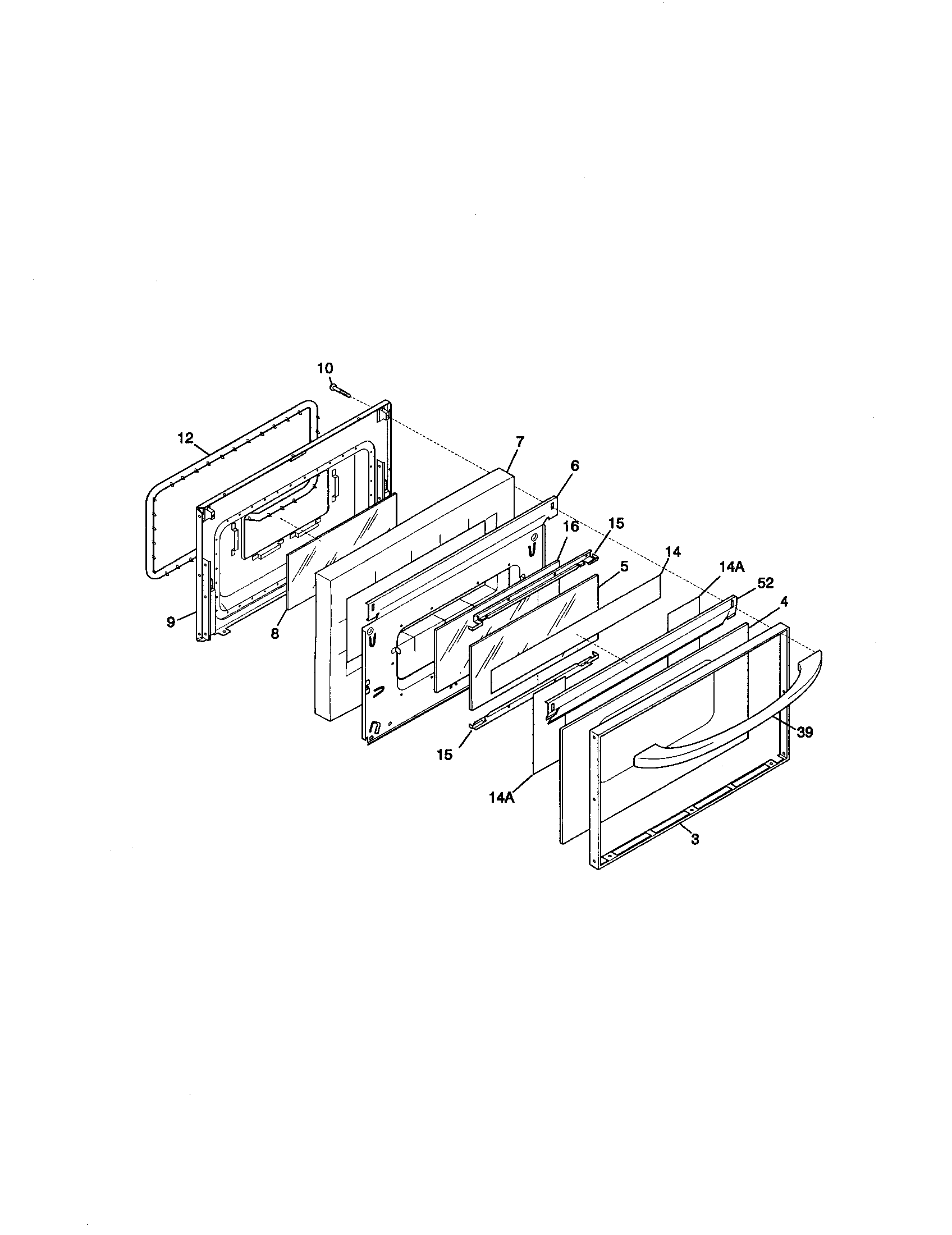 Kenmore 79075658000 door diagram