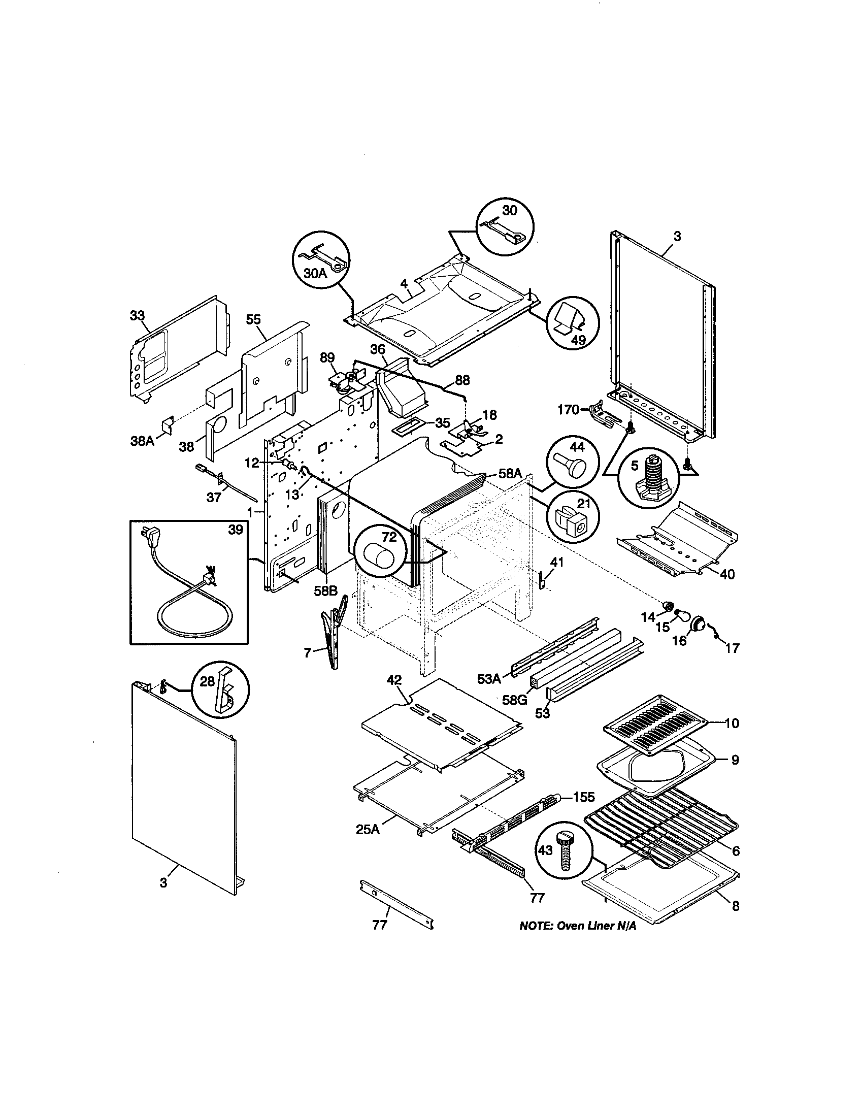 Kenmore 79075761001 body diagram