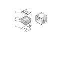 Whirlpool RBD305PDQ7 internal oven diagram
