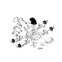 Craftsman 917387410 rotary lawn mower diagram
