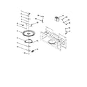 Kenmore 66569689992 magnetron and turntable diagram