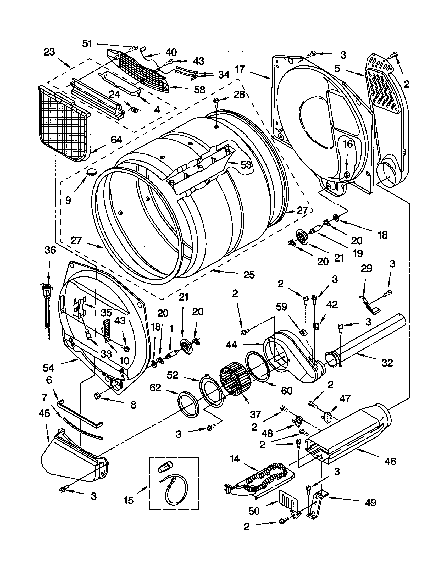 Kenmore 11060927990 bulkhead diagram