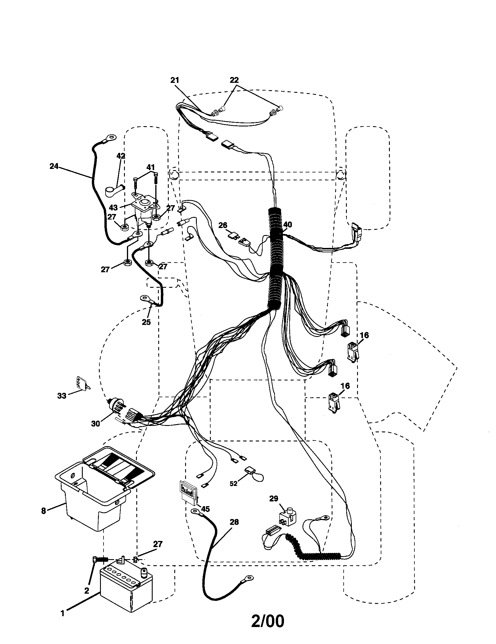 Poulan 917279810 electrical diagram