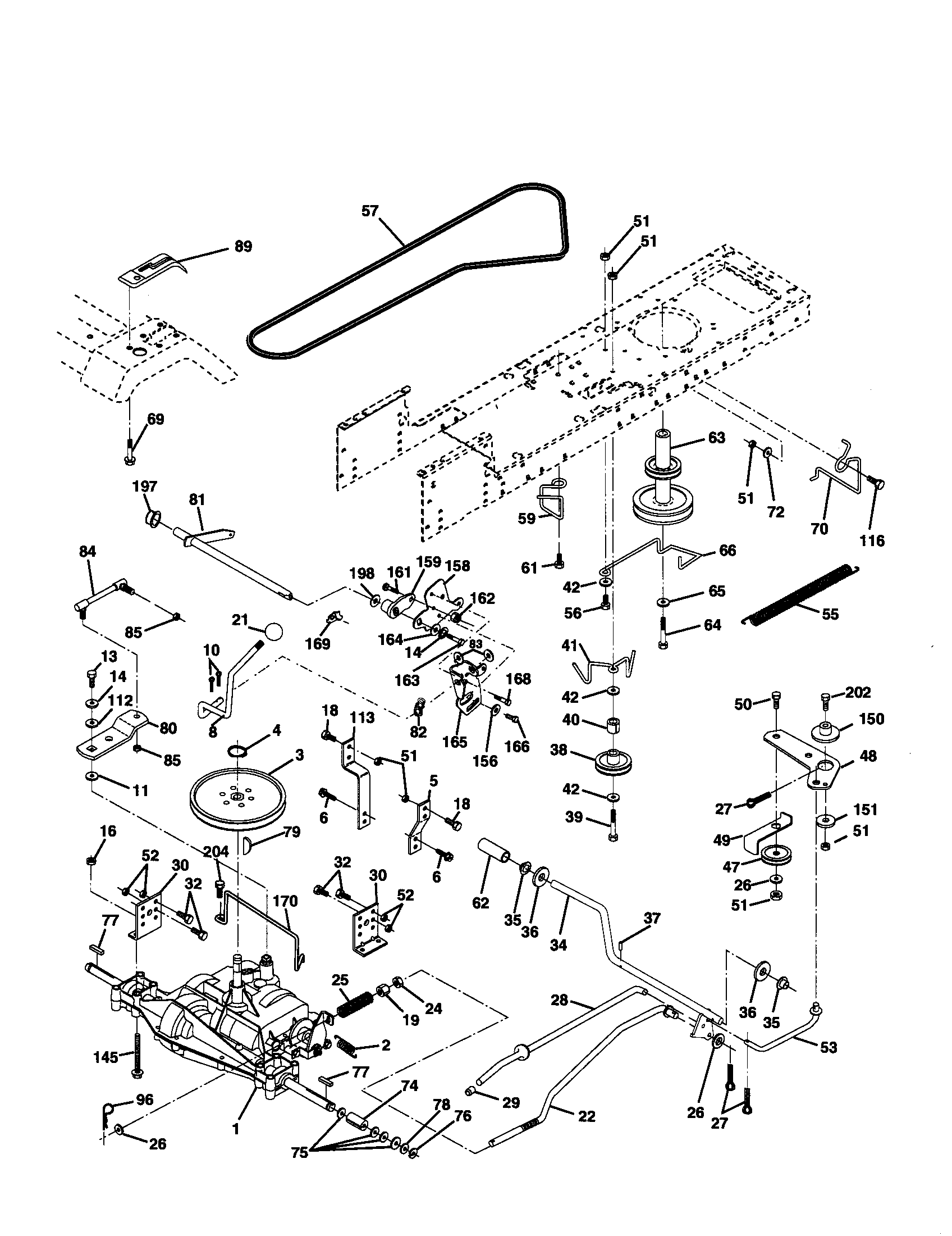 Poulan 917279810 drive diagram
