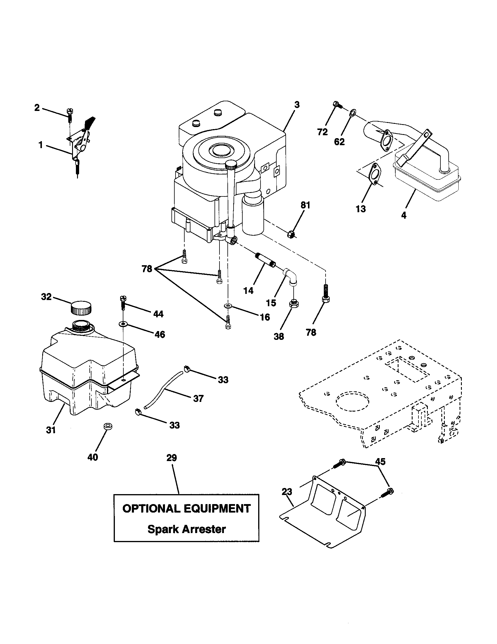 Poulan 917279810 engine diagram