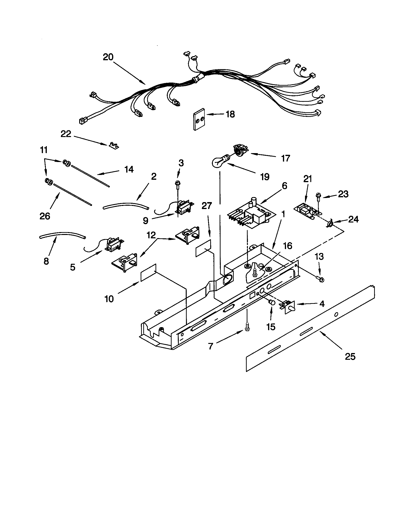 KitchenAid KSRB22FHBL00 control diagram