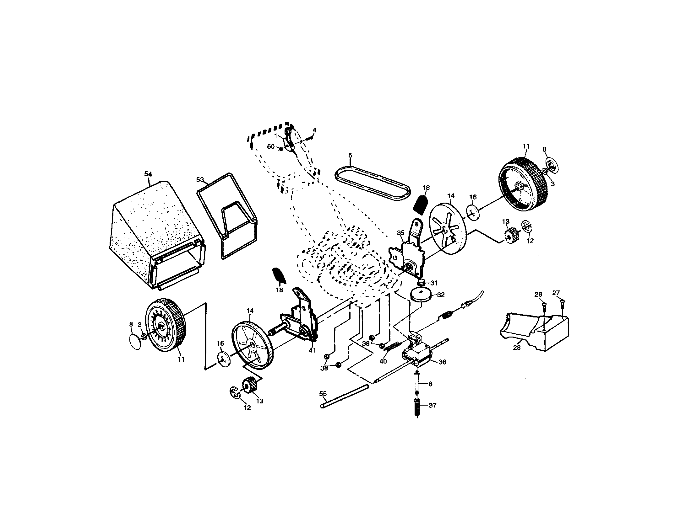 Craftsman 917376750 wheel and tire assembly diagram