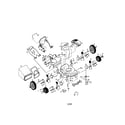 Craftsman 917381320 power propelled rotary lawn mower diagram