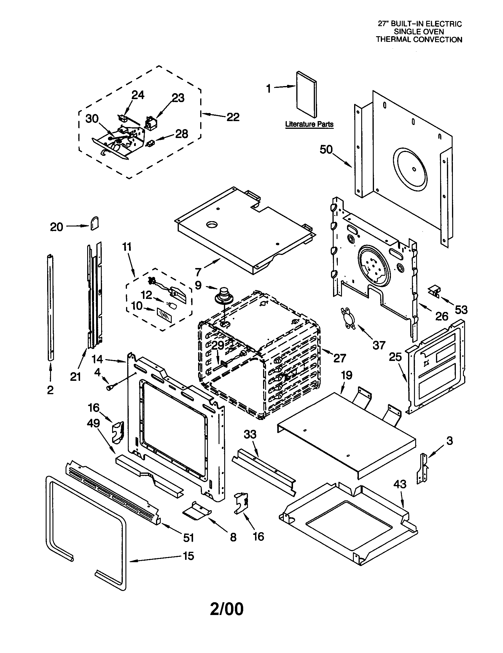 KitchenAid KEBS177DSS8 oven diagram