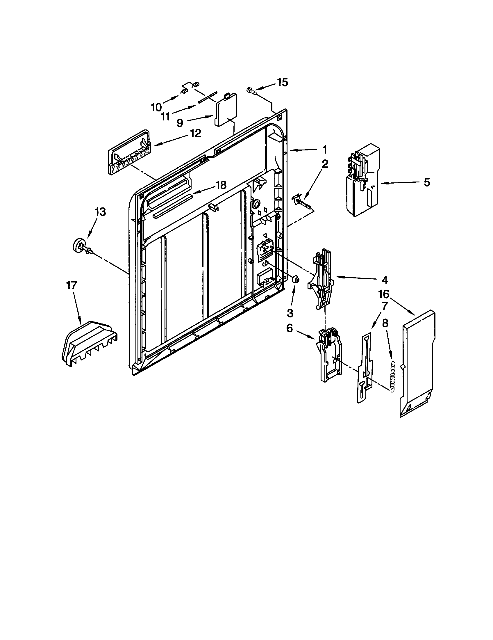 Kenmore 66517732990 inner door diagram