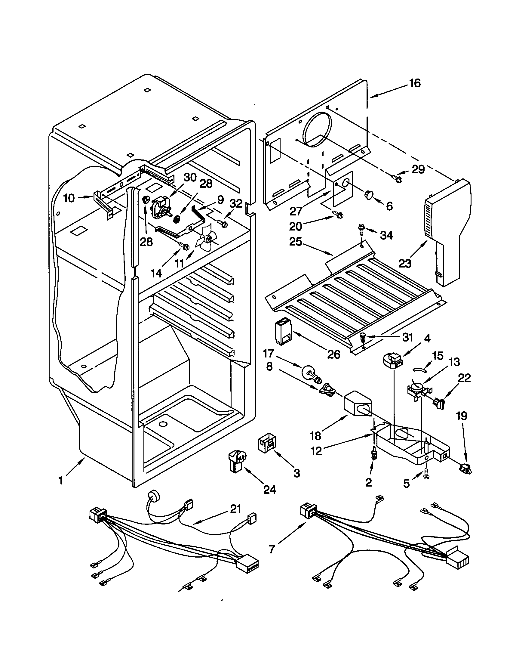Kenmore 10639430990 liner diagram