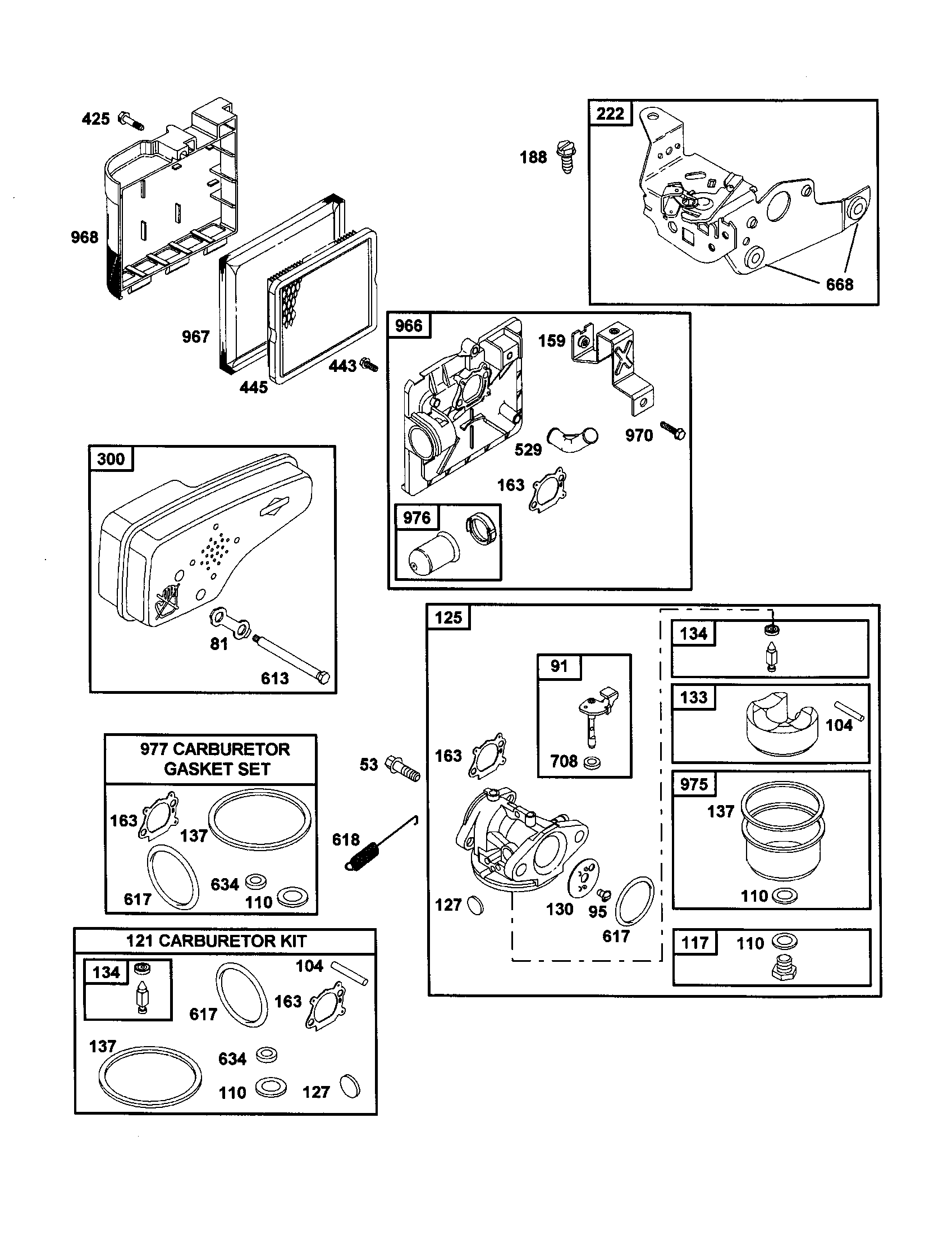 Craftsman 917377150 caburetor kit diagram