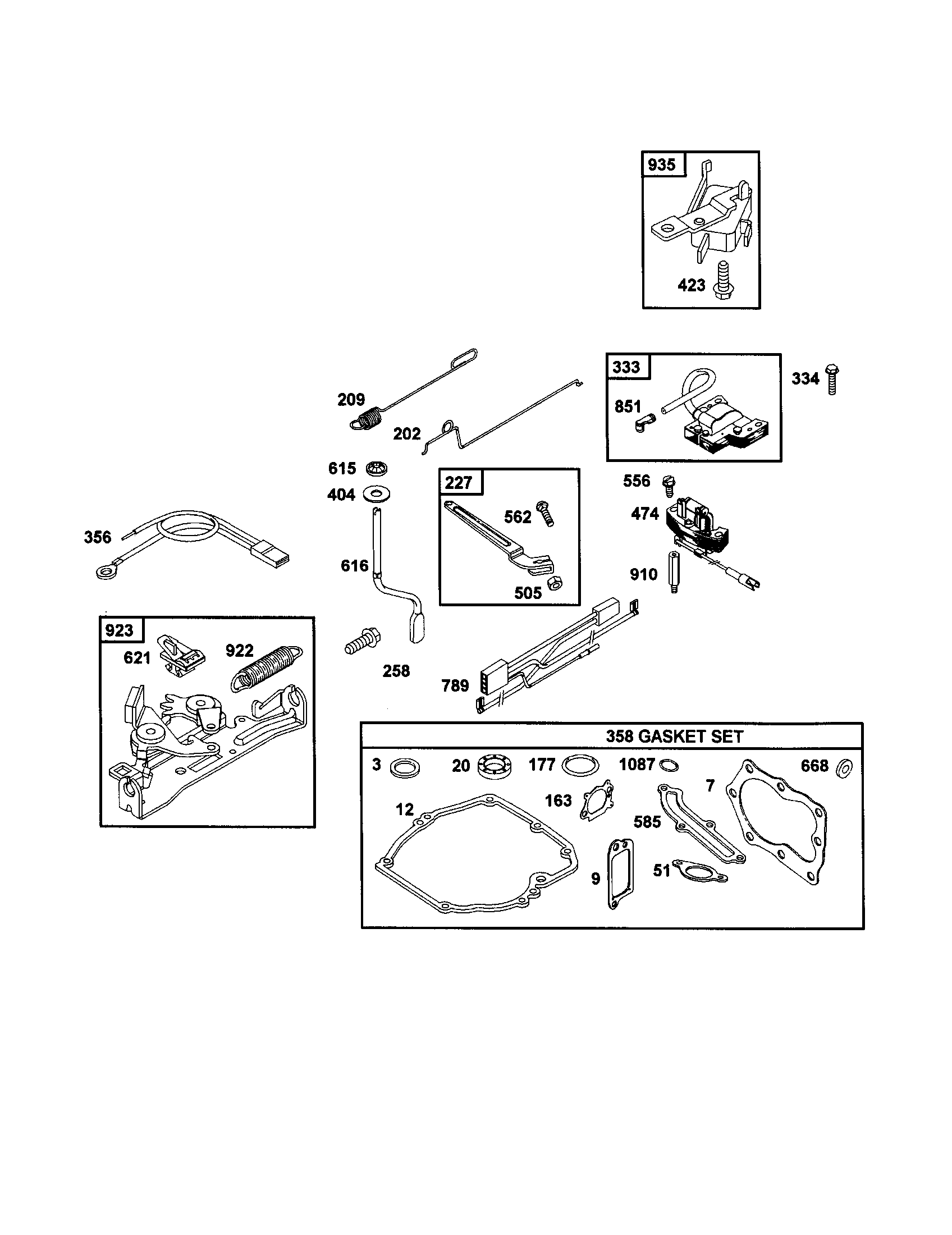 Craftsman 917377150 gasket set diagram