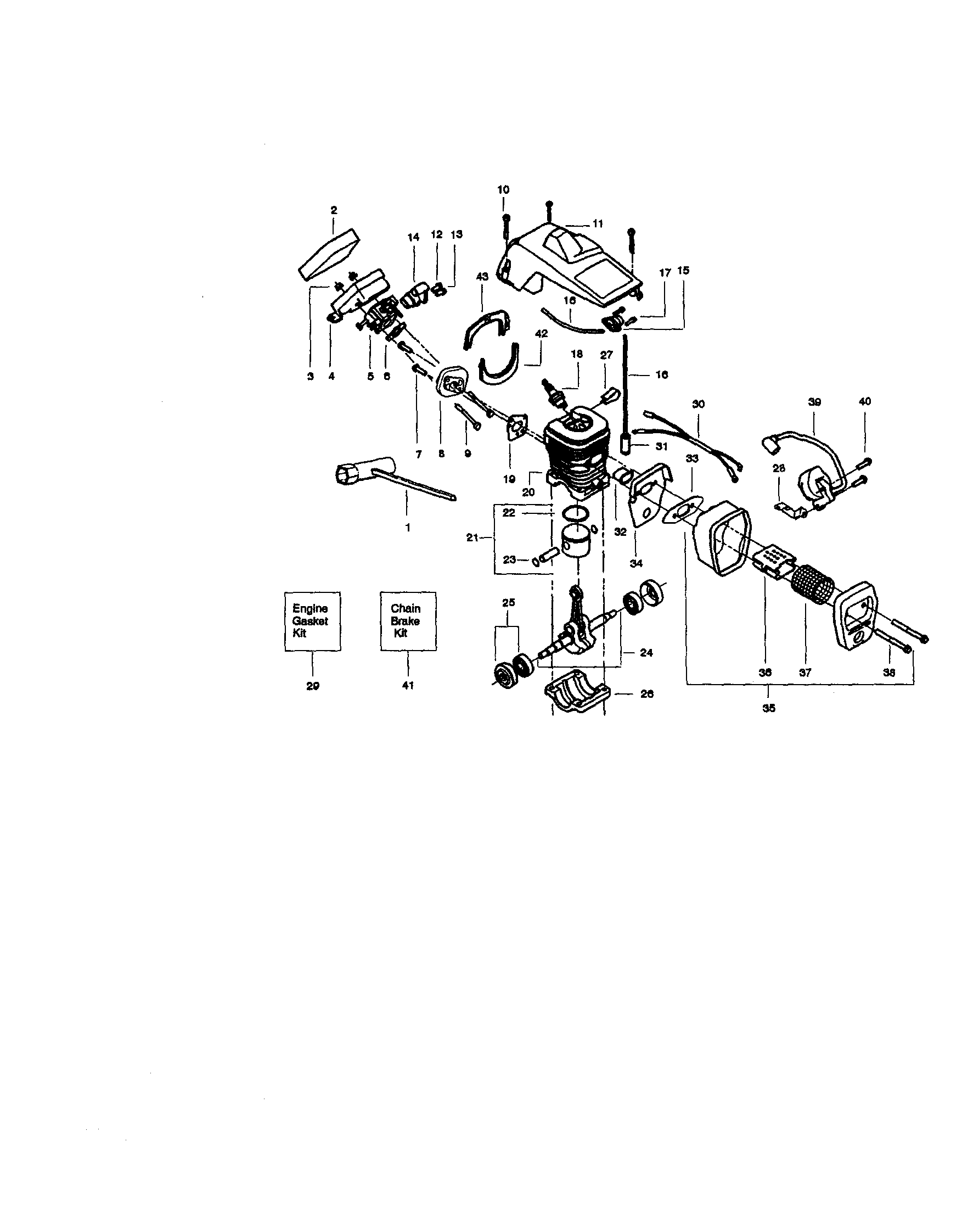 Craftsman 358351450 cylinder shield diagram