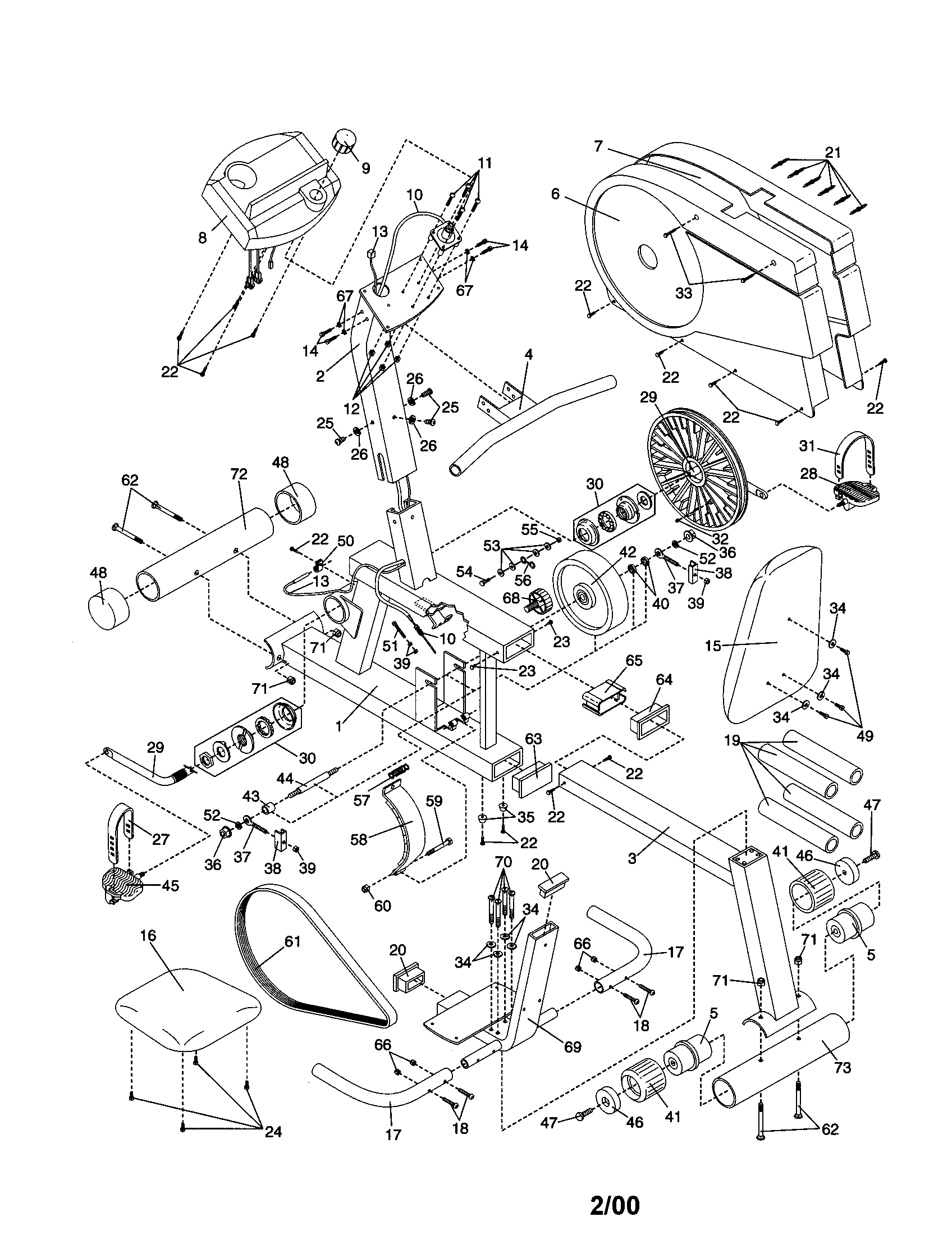Proform PFEX33790 frame diagram