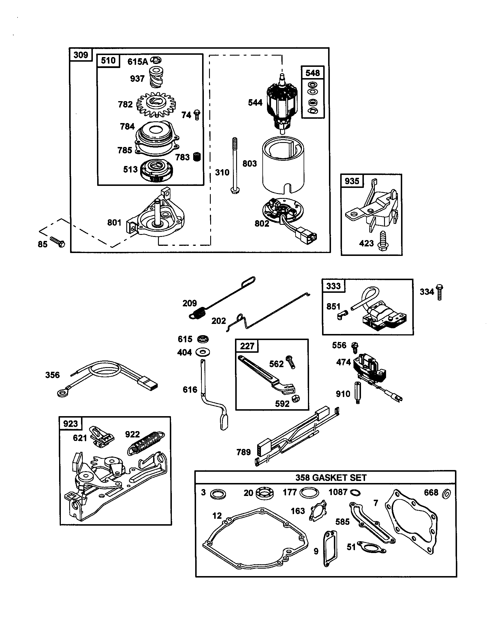 Craftsman 917377170 motor-starter diagram