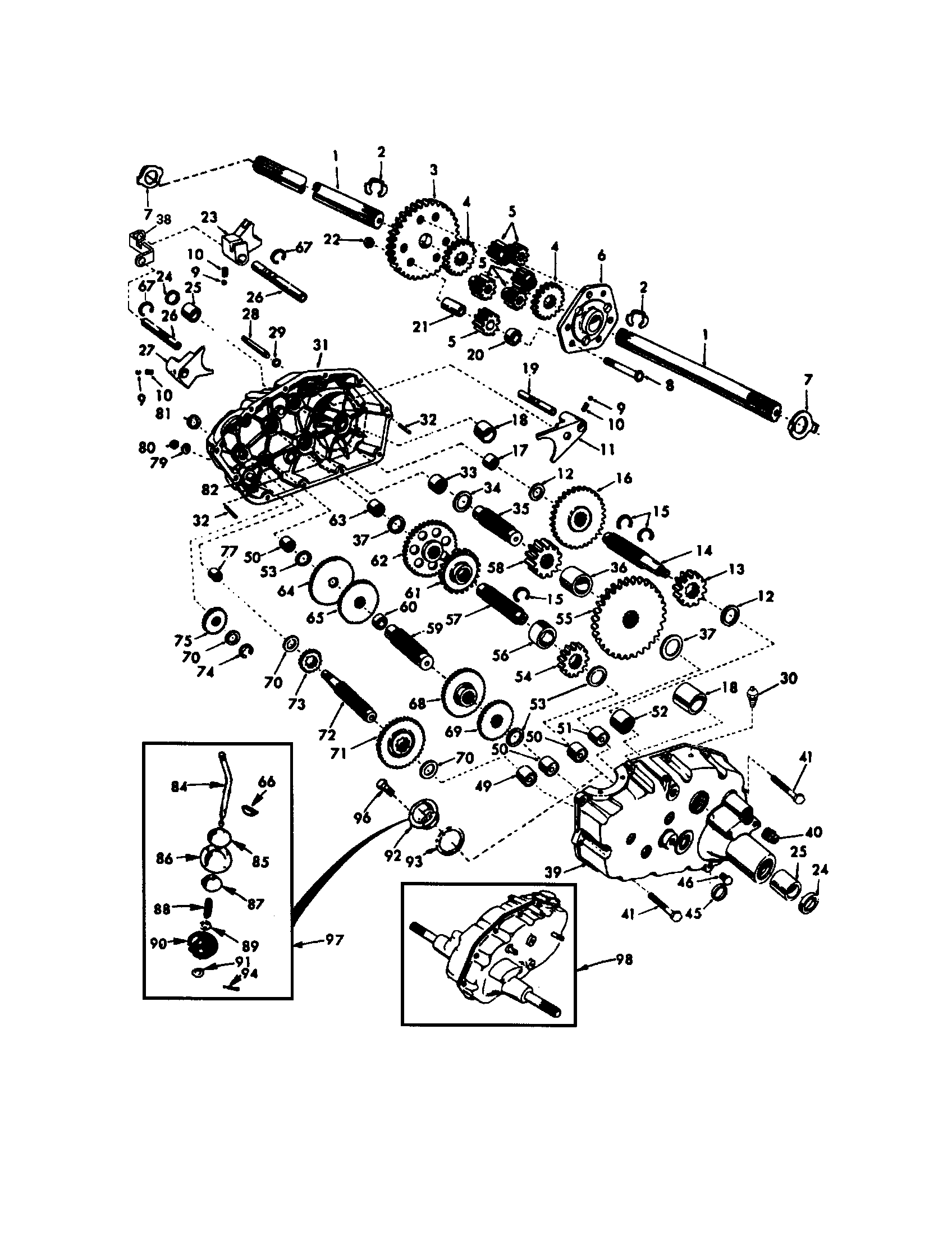 Craftsman 917273052 transaxle diagram