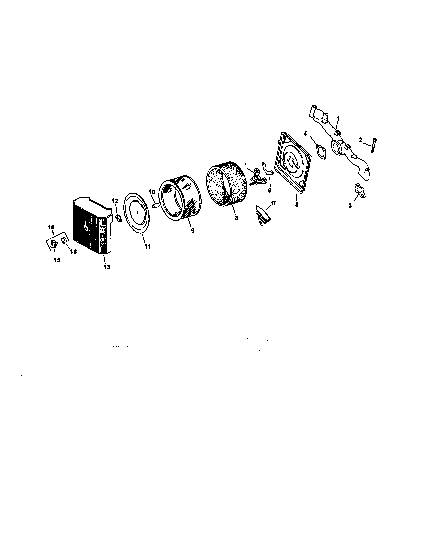 Craftsman 917259090 air intake diagram