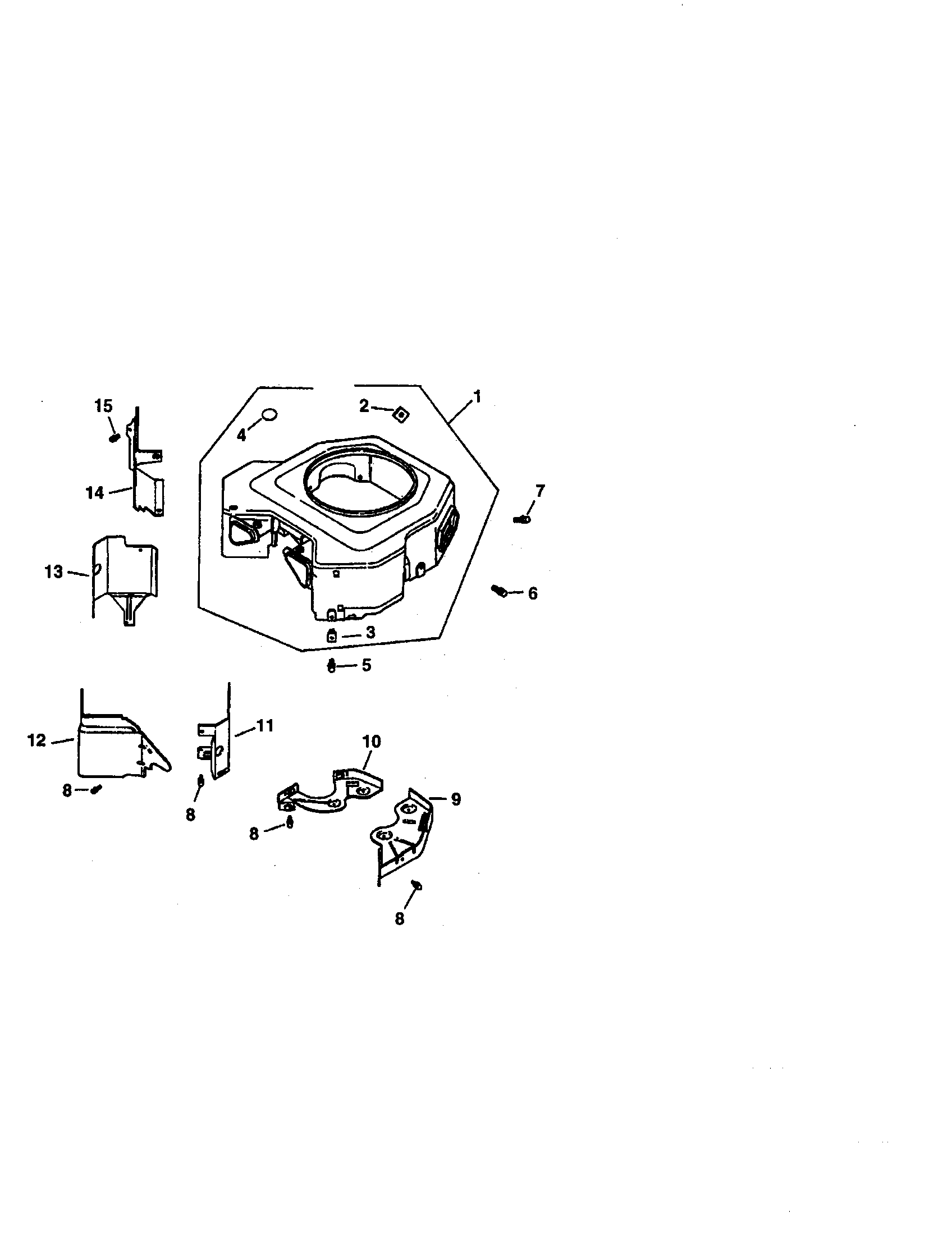 Craftsman 917259090 blower housing and baffles diagram