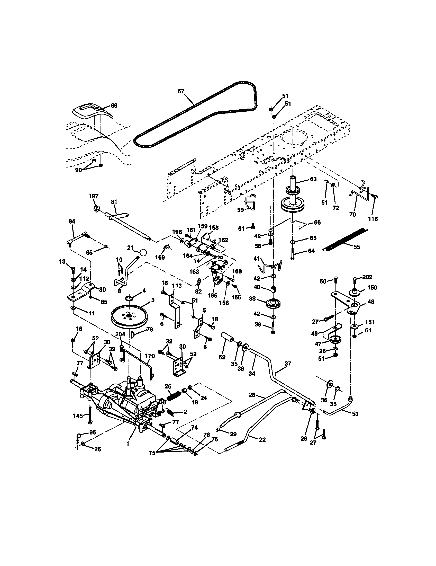 Craftsman 917271130 ground drive diagram