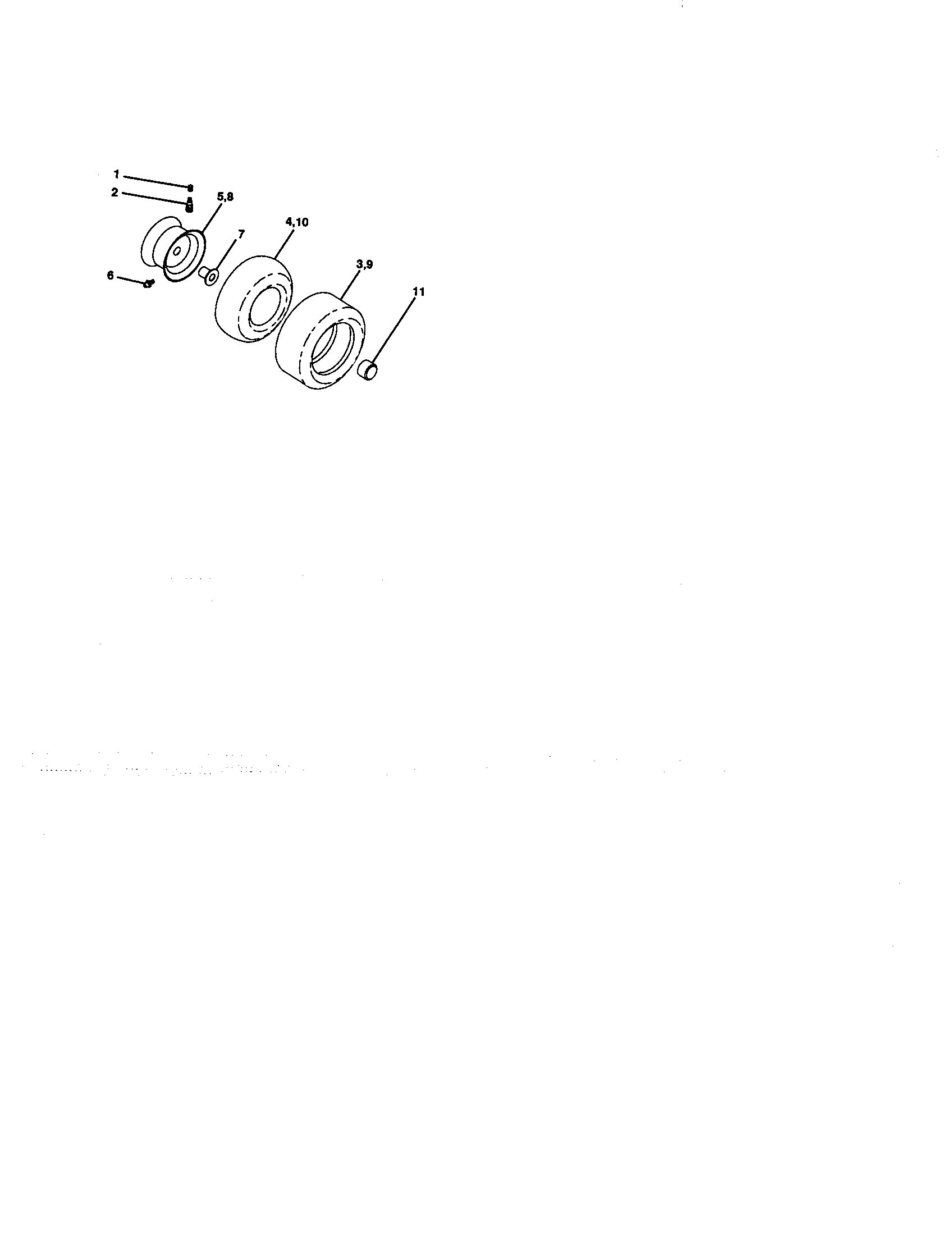Craftsman 917271130 wheels and tires diagram