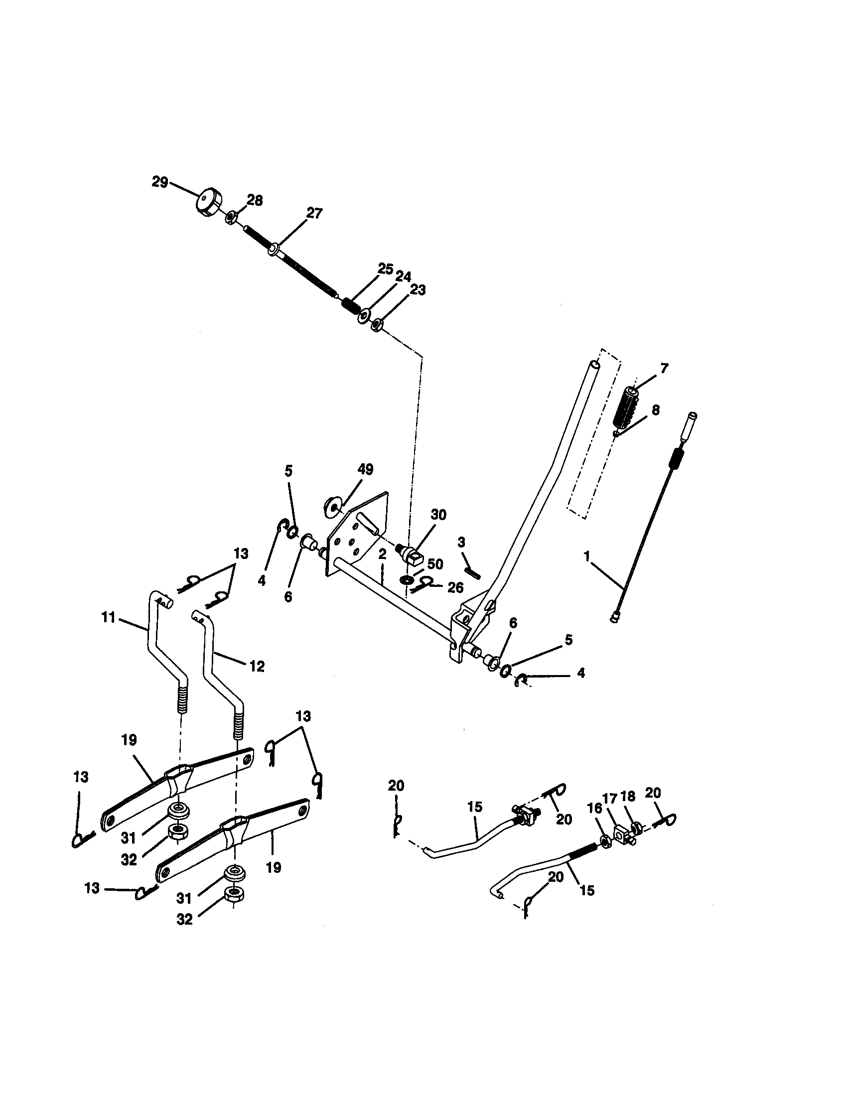Craftsman 917271130 lift assembly diagram