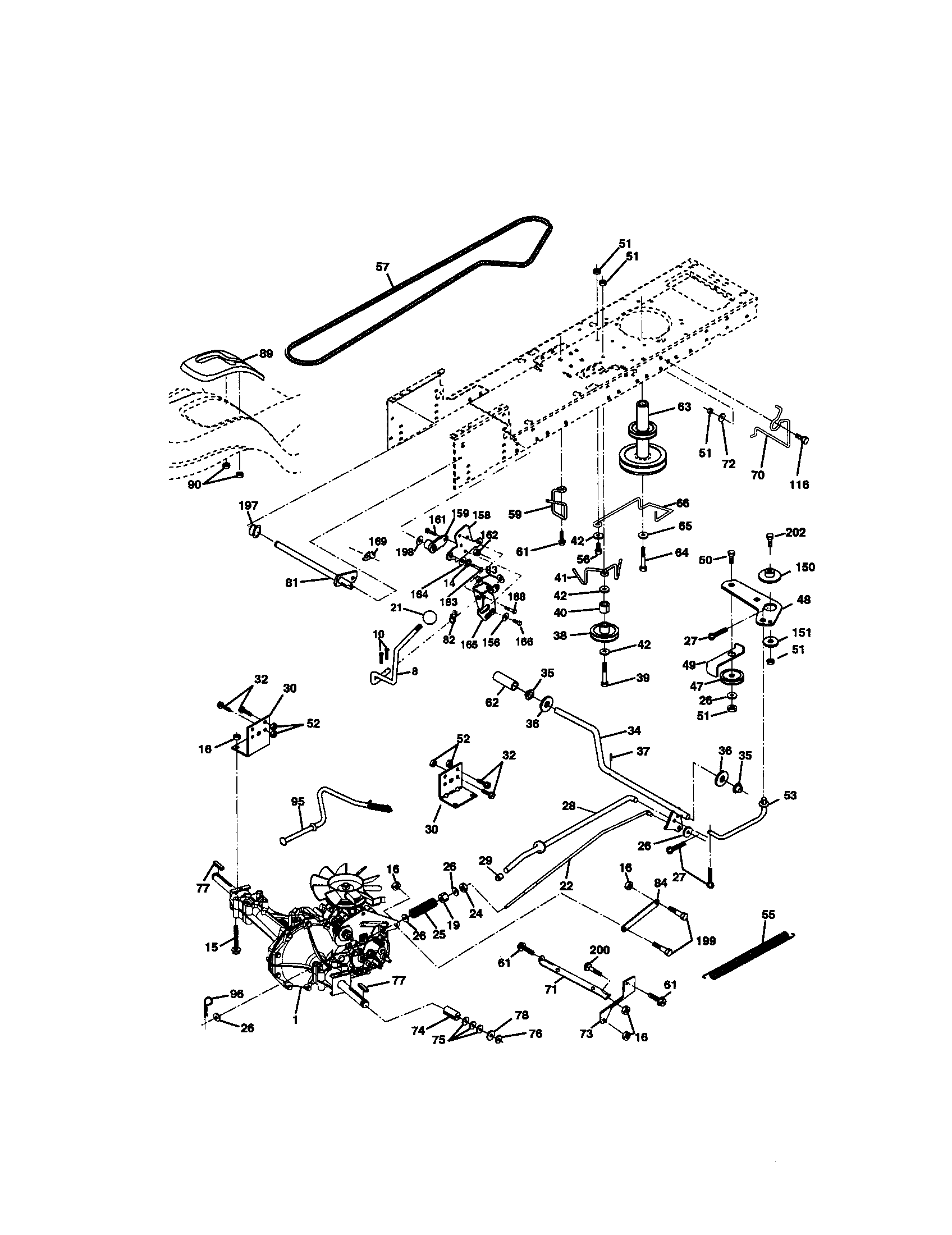 Craftsman 917271061 ground drive diagram