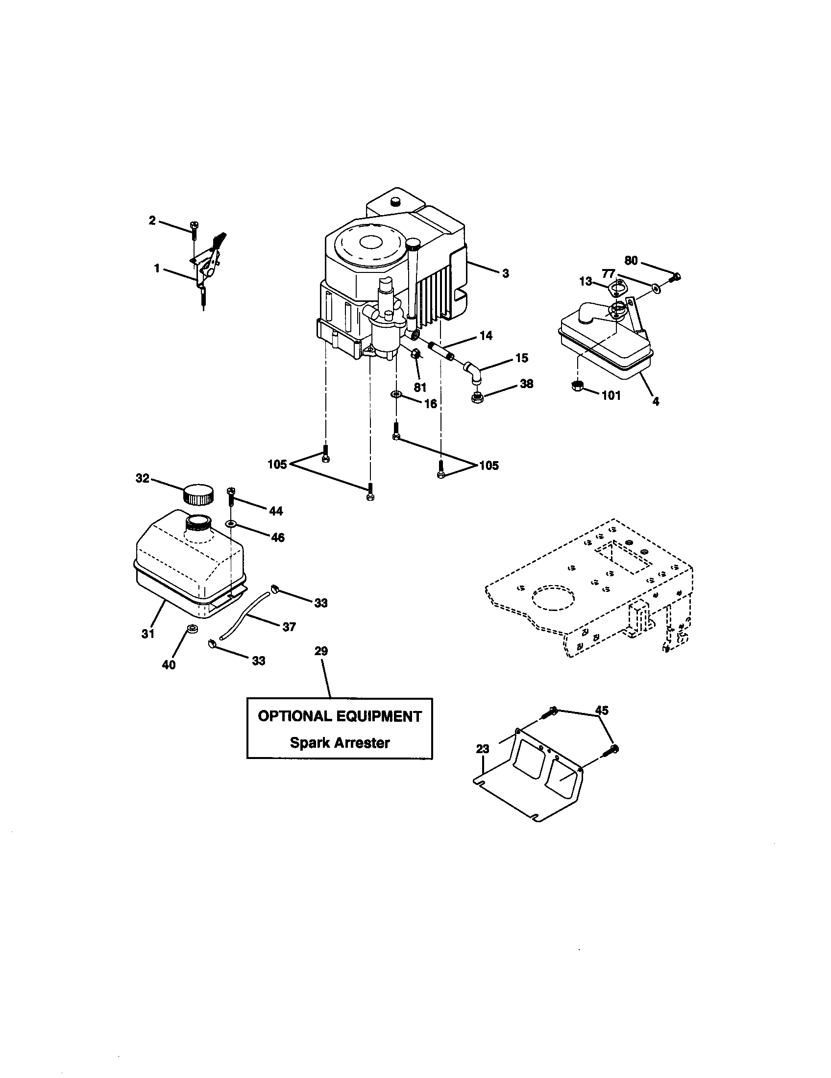 Craftsman 917271061 engine diagram