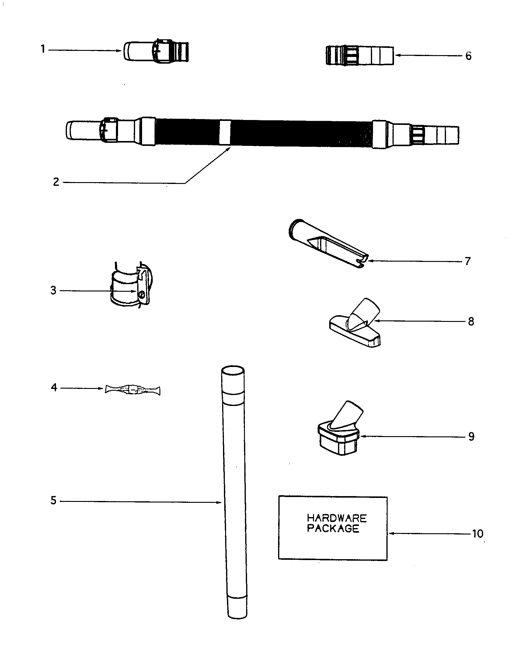 Eureka S4180AT attachments diagram