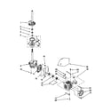 Kenmore 11020972992 brake/clutch/gearcase/motor/pump diagram
