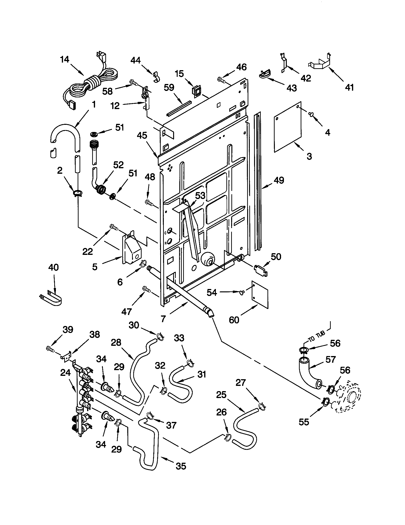 Kenmore 11020992992 rear panel diagram