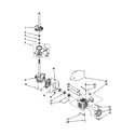 Kenmore 11020994992 brake/clutch/gearcase/motor/pump diagram