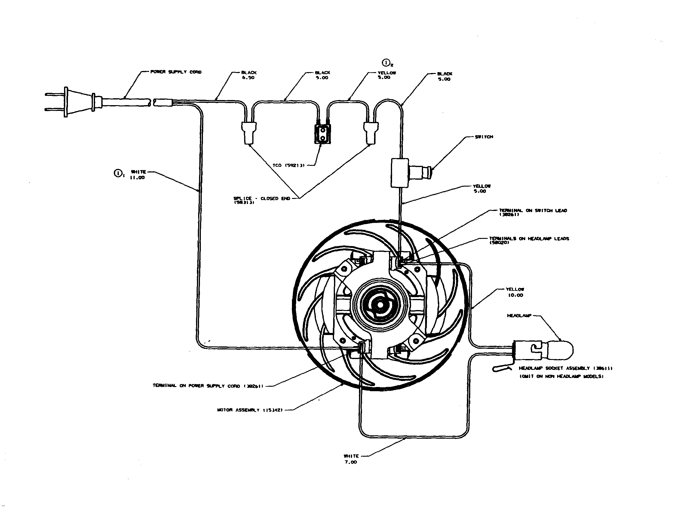 Eureka 4335DTX wiring diagram