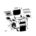 Sunbeam ST5600SPB propane grill diagram