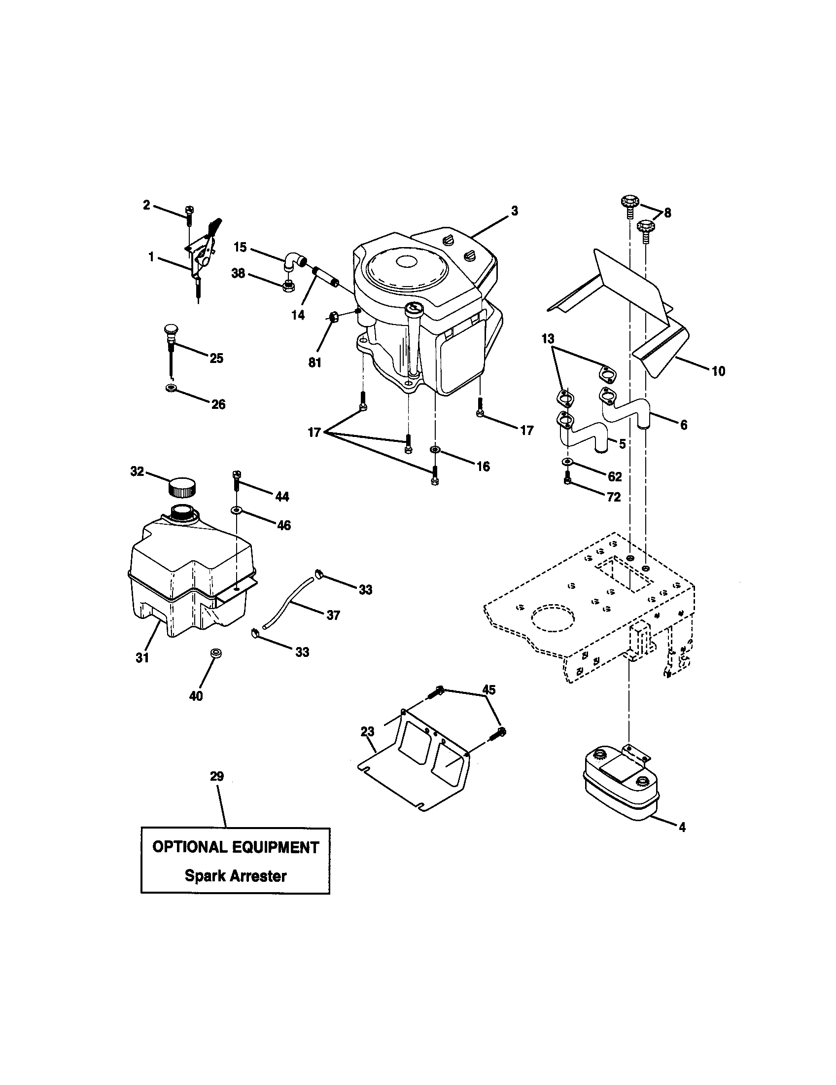 Craftsman 917270760 engine diagram