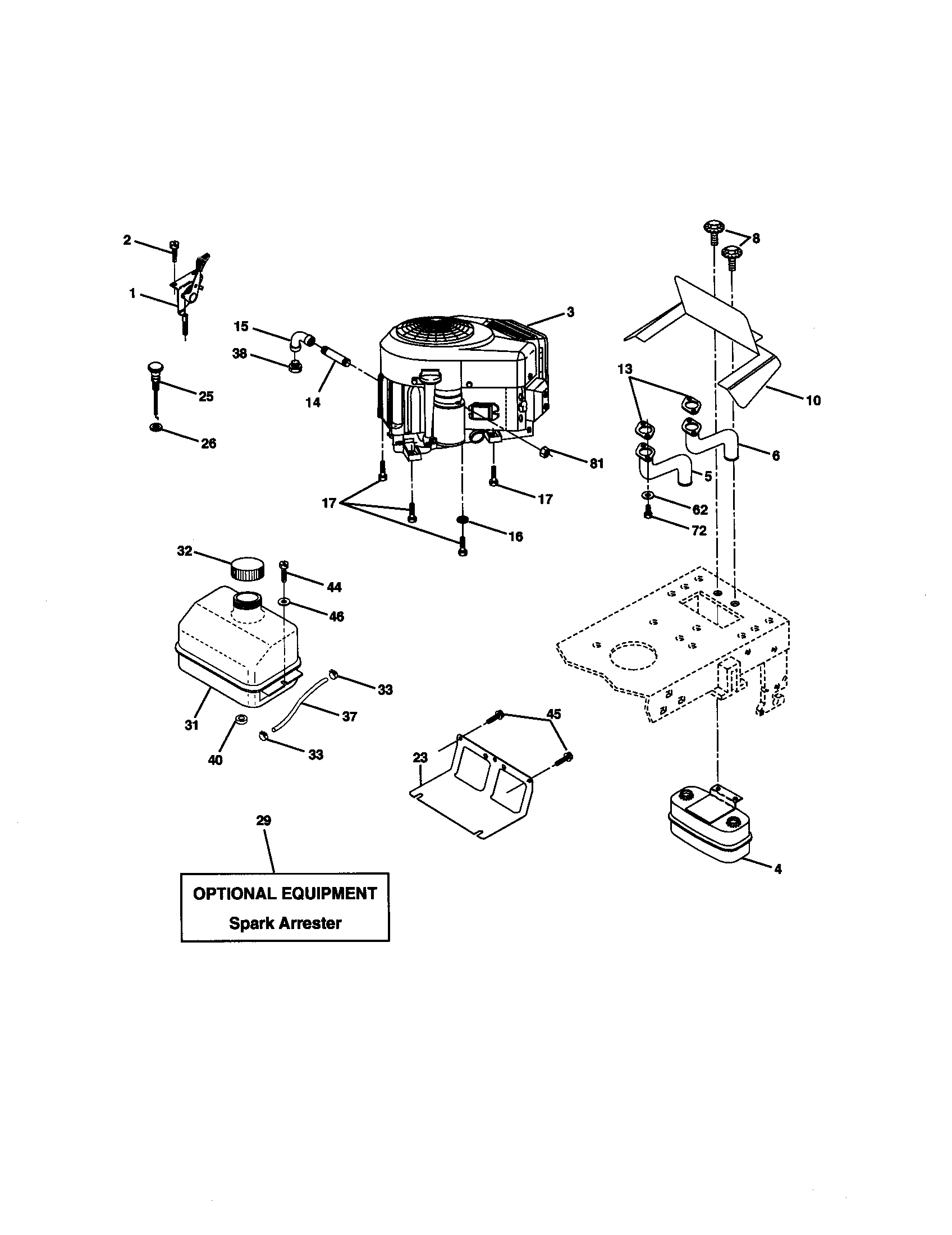Craftsman 917270750 engine diagram
