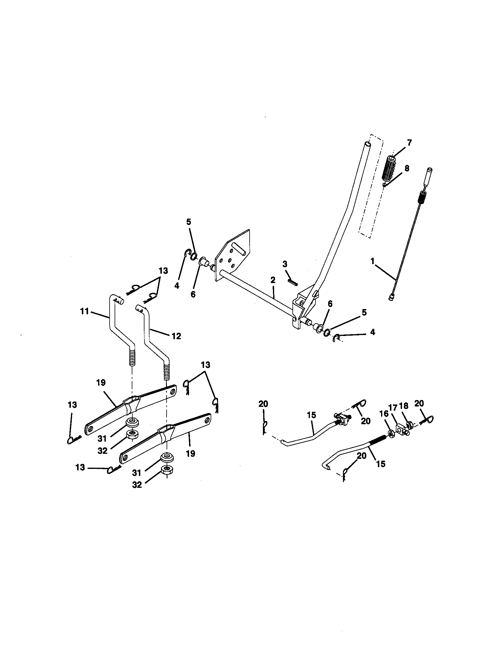 Craftsman 917270750 lift assembly diagram