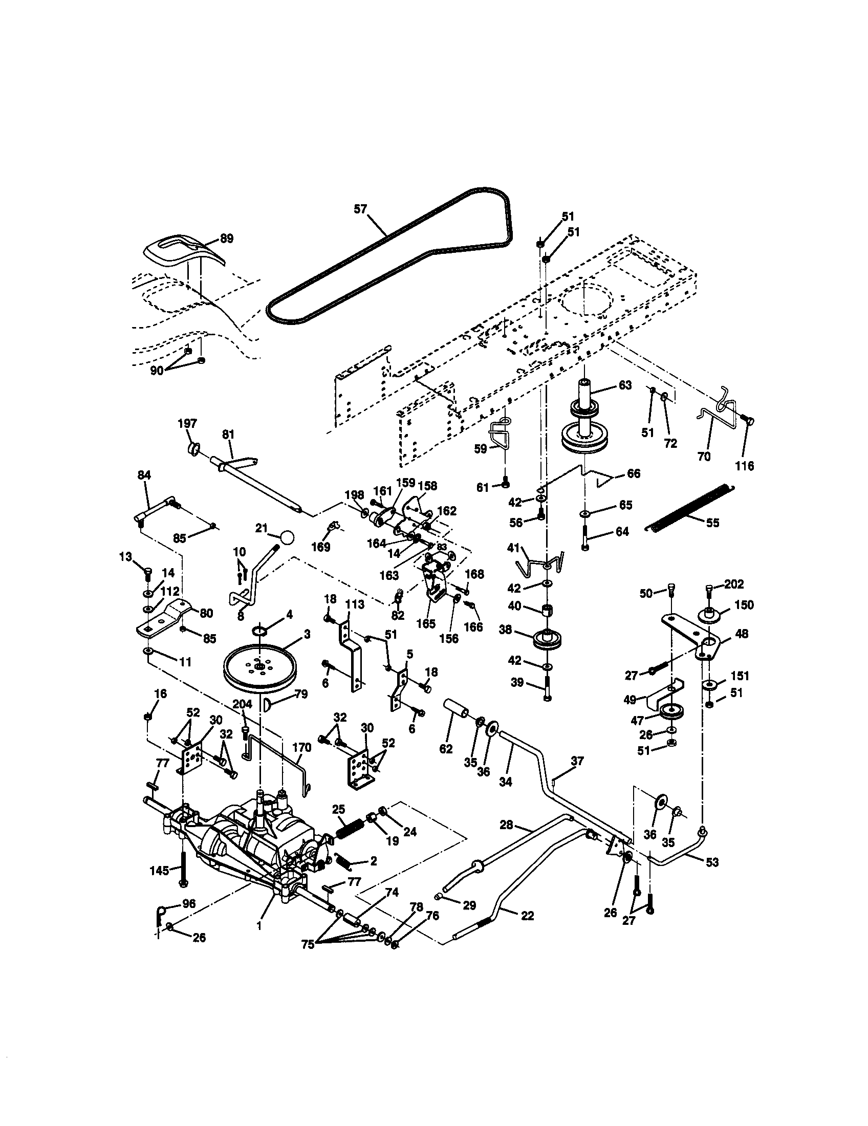 Craftsman 917271052 ground drive diagram