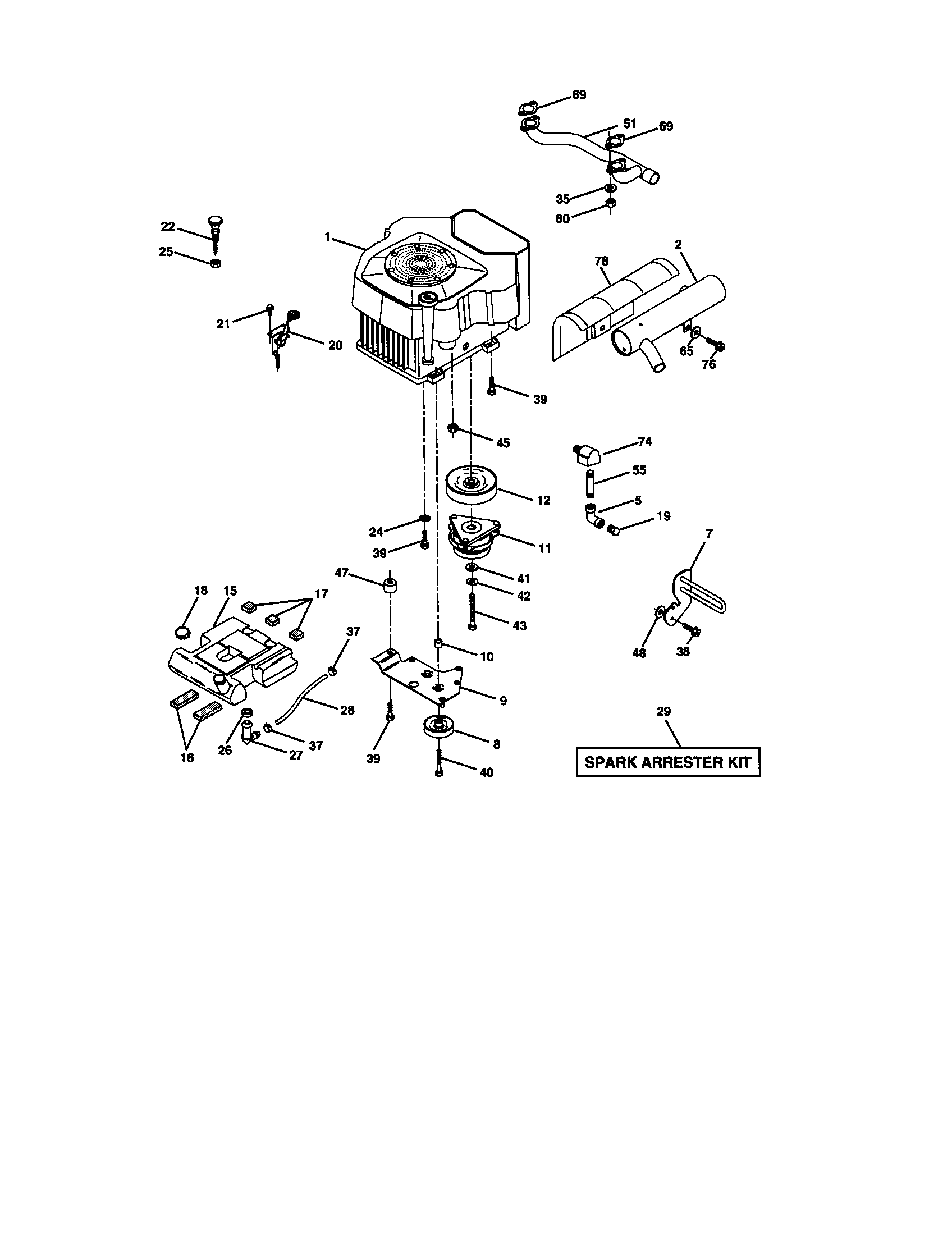 Craftsman 917273223 engine diagram